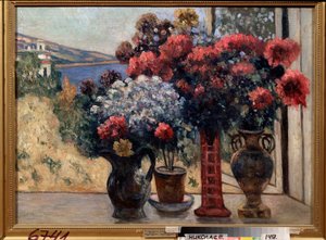 Blumen am Meer von Petr Ivanovic Petrovichev