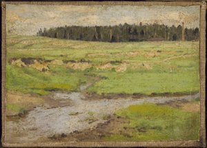 Landschaft im Sommer von Petr Ivanovic Petrovichev