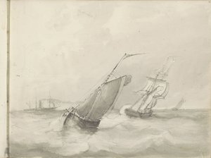 Segelschiffe auf See