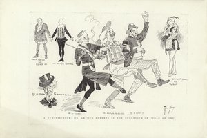 Eine Erinnerung, Mr. Arthur Roberts in der Burleske von Johanna von Orleans von Phil May