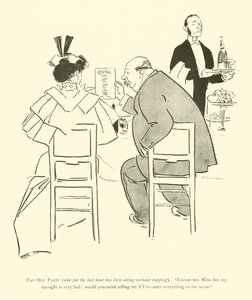 Karikatur von Phil May, aus den 1890er Jahren