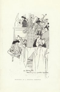 Skizzen bei einem spanischen Karneval von Phil May