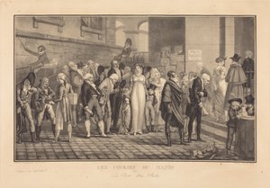 Die Morgenrennen oder das Tor eines Reichen von Philibert-Louis Debucourt