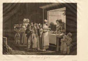Der Pfannkuchenverkäufer von Philibert-Louis Debucourt