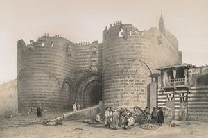 Tor der Zitadelle Saladins von Philibert Joseph Girault de Prangey