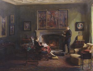 Innenraum mit Viscount und Viscountess Lee of Fareham von Philip Alexius de Laszlo