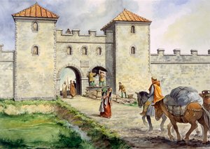 Römisches Fort Birdoswald, ca. 3. Jahrhundert von Philip Corke