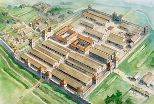 Birdoswald Römisches Fort, 3. Jahrhundert, ca. 1990-2010 von Philip Corke