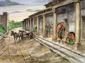 Housesteads Römisches Fort, 2. Jahrhundert von Philip Corke