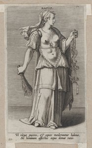 Ratio, aus Prosopographia, ca. 1585-90 von Philip Galle