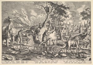 Der Triumph der Zeit, 1574 von Philip Galle