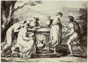 A. Kauffman, Rebecca am Brunnen
