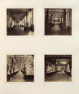 [Ansichten des griechischen Skulpturenhofs einschließlich Büste der Minerva], ca. 1859