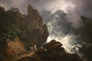 Eine Lawine in den Alpen von Philip James de Loutherbourg