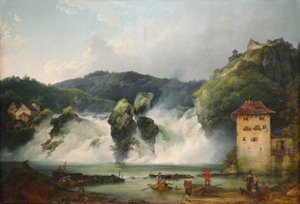 Die Rheinfälle bei Schaffhausen von Philip James de Loutherbourg