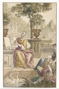 Titelblattentwurf für ein Sammelalbum von Agnes Block von Philip Tidemann
