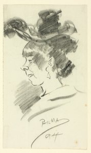 Profil einer Frau von Philip William May