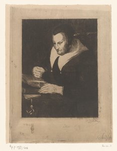 Lesende alte Frau