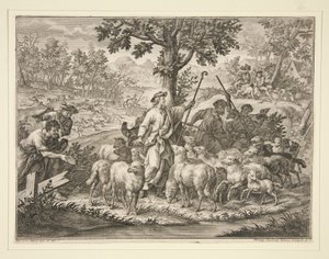 Christus als Hirte von Philipp Andreas Kilian