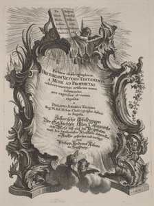 Picturae Chalcographicae Historiam Veteris et Novi Testamenti von Philipp Andreas Kilian after Various Artists, Johann Michael Wagner