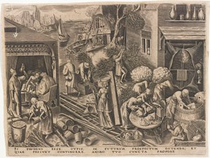 Prudentia Weisheit aus Die Sieben Tugenden von Philipp Galle