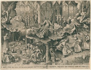 Das Gleichnis von den klugen und törichten Jungfrauen, 1570 von Philipp Galle
