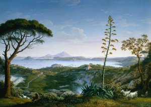 Blick auf den Golf von Pozzuoli von Solfatara von Philipp Hackert