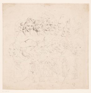 Karikaturen von Philipp Jacques Loutherbourg (I) (attributed to)
