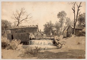 Mühle am Bach bei Schliersee von Philipp Röth