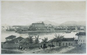 Neun Panoramablicke von Rio de Janeiro: Da Ilha das Cobras, 1862