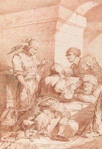 Corps de Garde (Barbaren von einem Buch besiegt) von Philippe Jacques de Loutherbourg