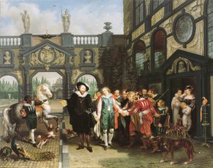 Der Abschied von Van Dyck, 1814 von Philippe Jacques van Brée