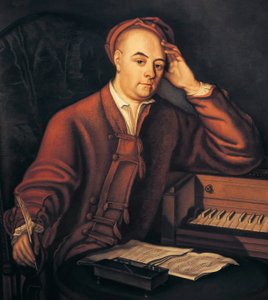 Georg Friedrich Händel (1685-1759), deutsch-englischer Musiker, Gemälde von Philippe Mercier c. 1725 von Philippe Mercier