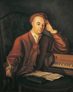 Porträt des deutschen Komponisten Georg Friedrich Händel (1685 - 1759) von Philippe Mercier