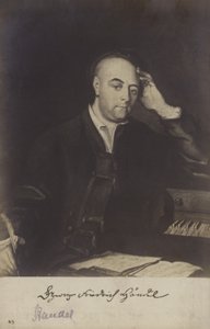 Porträt von George Friedrich Händel von Philippe Mercier