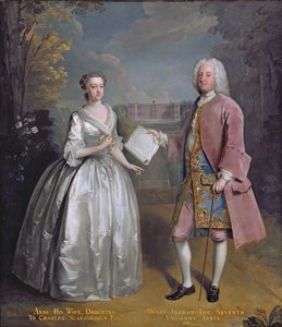 Porträt von Henry, 7. Viscount Irwin und seiner Frau Anne