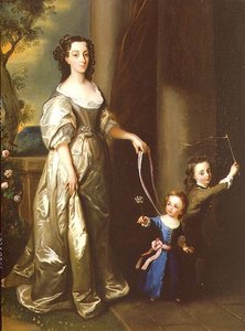 Porträt von Mrs. Thomas Fane mit ihren Kindern John und Anne