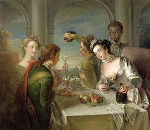 Der Geschmackssinn, ca. 1744-47 von Philippe Mercier