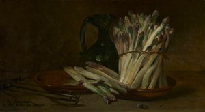 Stillleben mit Spargel, ca. 1880