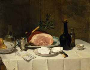 Stillleben mit Schinken, 1870er Jahre