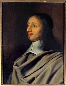 Porträt von Antoine Le Maistre (1608-1646), Professor für Rhetorik und Dichtung des Dramatikers Jean Racine. Eine bedeutende Figur des Jansenismus, er war Mitglied der Familie Arnauld - Kopie eines verlorenen Originalporträts von Philippe de Champaigne von Philippe de (after) Champaigne