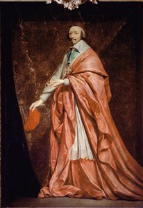 Ganzkörperporträt von Armand Jean du Plessis, Kardinal de Richelieu, Minister von Ludwig XIII. von Philippe de Champaigne