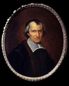 Porträt von Antoine Arnauld genannt der Große Arnauld (1612-1694), französischer Priester, Theologe, Philosoph und Mathematiker, Mitglied der Jansenisten. Gemälde von Philippe de Champaigne (1631-1684) 17. Jahrhundert