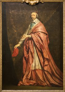 Porträt von Armand Jean du Plessis Kardinal de Richelieu