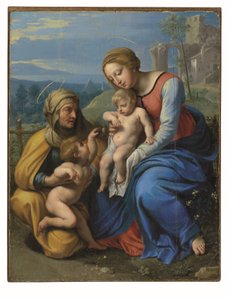Die Heilige Familie mit einem Spatz von Philippe de Champaigne