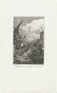 Ankunft von Zar Peter dem Großen in Zaandam, 1697, ca. 1829 von Philippus Velijn
