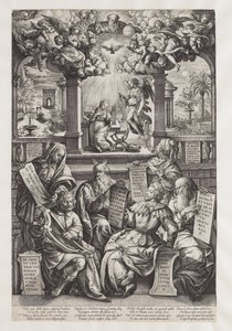 Sechs Propheten und die Verkündigung an Maria