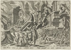 Die Zerstörung von Ai und die Steinigung von Achan von Philips Galle