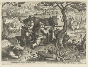 Hirschjagd mit Tarnung von Philips Galle