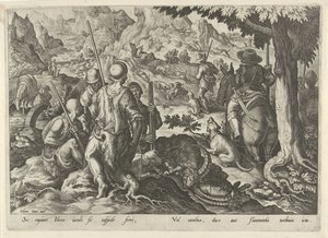 Bergziegenjagd von Philips Galle